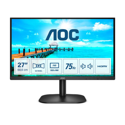 AOC B2 27B2AM LED Display 68.6 cm (27") 1920 x 1080 pixels Full HD Black