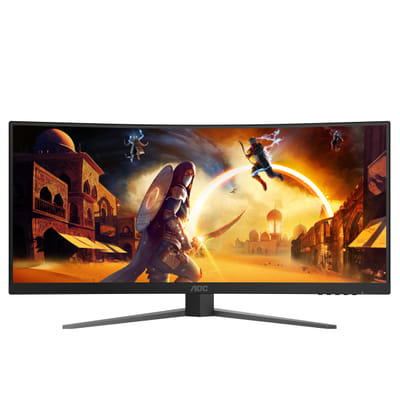 AOC G4 CU34G4 flat screen PC 86.4 cm (34") 3440 x 1440 pixels Wide Quad HD LED Black, Red
