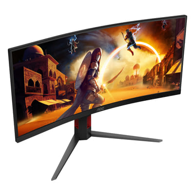 AOC G4 CU34G4 flat screen PC 86.4 cm (34") 3440 x 1440 pixels Wide Quad HD LED Black, Red