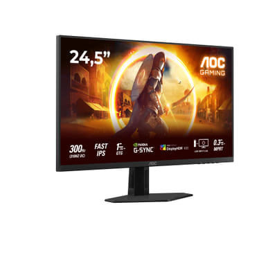 AOC G4 25G4SRE شاشة مسطحة للكمبيوتر 62.2 سم (24.5") 1920 x 1080 بكسل فائق الوضوح LED أسود، أحمر