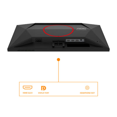 AOC G4 25G4SRE شاشة مسطحة للكمبيوتر 62.2 سم (24.5") 1920 x 1080 بكسل فائق الوضوح LED أسود، أحمر