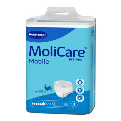 MoliCare 166015 urinary protection for adults L White 14 piece(s)