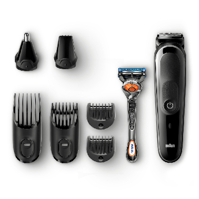 Braun Multigroomer MGK5060 tondeuse à barbe Noir, Gris
