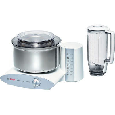 Bosch MUM6N21 robot de cuisine 1000 W 2 L Acier inoxydable, Blanc