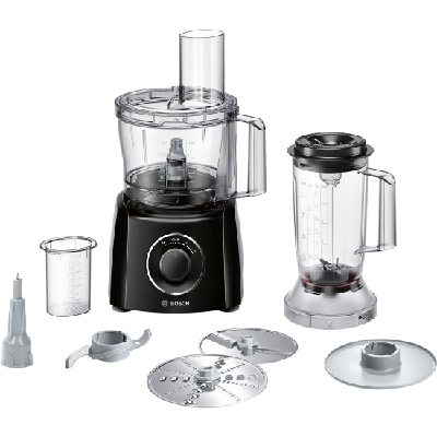 Bosch MCM3201B robot de cuisine 800 W 2,3 L Noir, Transparent