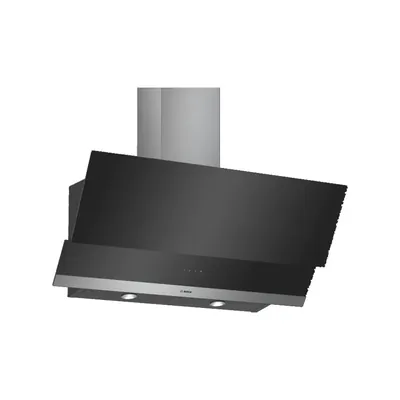 Bosch Serie 2 DWK095G60 hotte Monté au mur Noir, Gris 629 m³/h C