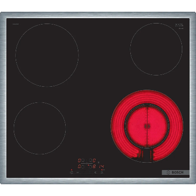 Bosch Serie 4 PKF645BB2E plaque Noir Intégré 60 cm Céramique 4 zones