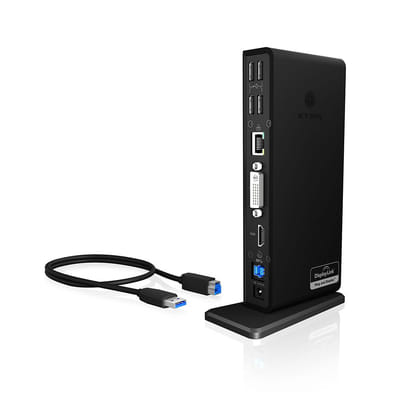 ICY BOX IB-DK2241AC USB 3.2 Gen 1 (3.1 Gen 1) Type-A Black