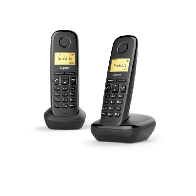 Gigaset A170 Duo Téléphone analog/dect Identification de l'appelant Noir Gigaset A170 Duo Téléphone analog/dect Identification de l'appelant Noir