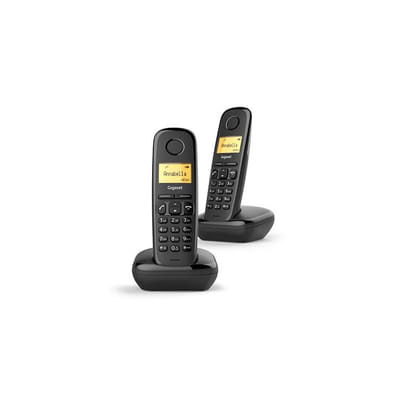 Gigaset A170 Duo Cordless DECT/GAP Phone Black Caller ID Phone
