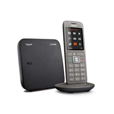 Gigaset CL660A Téléphone analog/dect Identification de l'appelant Gris