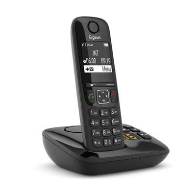 جيجاست AS690A هاتف تناظري/DECT أسود