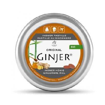 GINJER PASTILLES GINGEMBRE MIEL 40 G GINJER PASTILLES GINGEMBRE MIEL 40 G