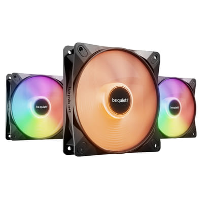 be quiet! LIGHT WINGS LX 120mm PWM High Speed 3-Pack Black PC Case Fan 12 cm Black 3 piece(s)
