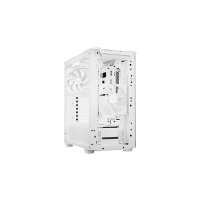 be quiet! Pure Base 501 White | Glass PC Case, Mini ATX / Micro ATX / ATX, 3 Pure Wings 3 140 mm PWM Fans, ARGB Strip