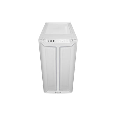 be quiet! Pure Base 501 White | Glass PC Case, Mini ATX / Micro ATX / ATX, 3 Pure Wings 3 140 mm PWM Fans, ARGB Strip