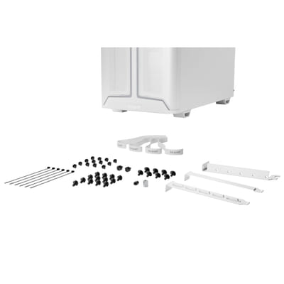 be quiet! Pure Base 501 White | Glass PC Case, Mini ATX / Micro ATX / ATX, 3 Pure Wings 3 140 mm PWM Fans, ARGB Strip