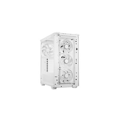 be quiet! Pure Base 501 White | Glass PC Case, Mini ATX / Micro ATX / ATX, 4 Light Wings LX PWM Fans, ARGB