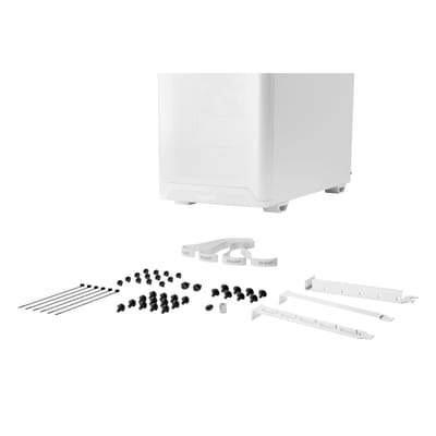 be quiet! Pure Base 501 White | Glass PC Case, Mini ATX / Micro ATX / ATX, 4 Light Wings LX PWM Fans, ARGB