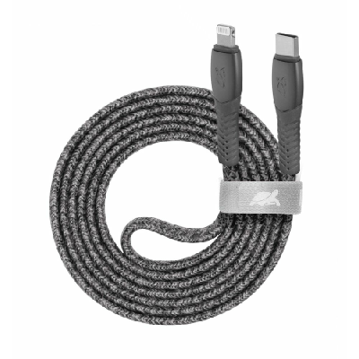 Rivacase PS6107 GR12 câble Lightning 1,2 m Gris
