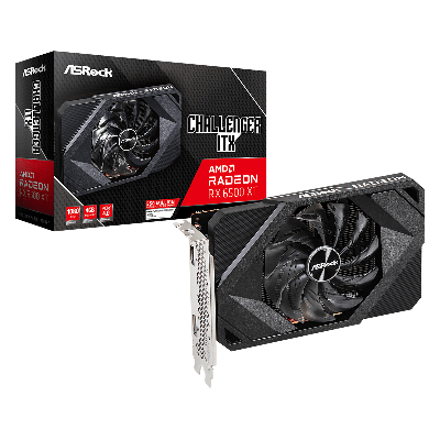 Asrock Challenger RX 6500 XT ITX 4GB AMD Radeon RX 6500 XT 4 Go GDDR6
