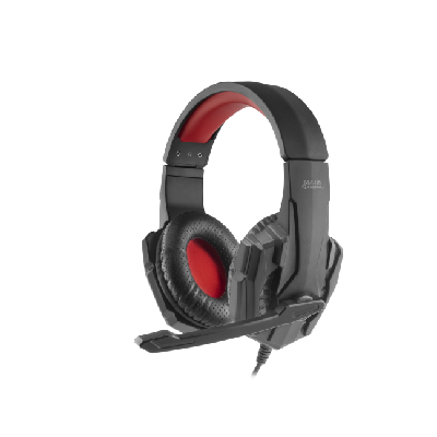 Mars Gaming MH020 écouteur/casque Avec fil Arceau Jouer Noir, Rouge