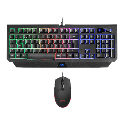 Mars Gaming MCP100FR clavier Souris incluse USB Français Noir