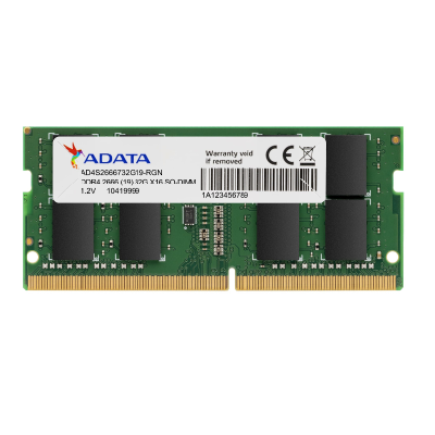 ADATA AD4S26668G19-SGN Barrette Mémoire 8 Go DDR4 2666 MHz ADATA AD4S26668G19-SGN Barrette Mémoire 8 Go DDR4 2666 MHz