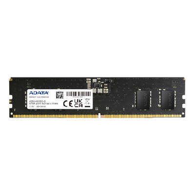 ADATA AD5U48008G-S Barrette Mémoire 8 Go 1 x 8 Go DDR5 4800 MHz ECC ADATA AD5U48008G-S Barrette Mémoire 8 Go 1 x 8 Go DDR5 4800 MHz ECC