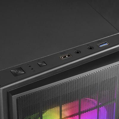 Mars Gaming MCDUO unité centrale Mini Tower Noir
