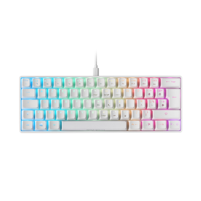 Mars Gaming MKMINIWRFR clavier USB Français Blanc