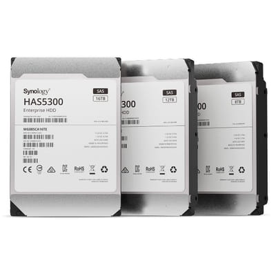 سينولوجي HAS5300-8T قرص صلب 8 تيرابايت 7200 دورة في الدقيقة 256 ميجابايت 3.5" SAS
