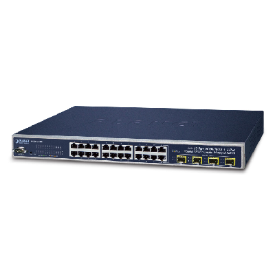 PLANET WGSW-24040 commutateur réseau Géré L2/L4 Gigabit Ethernet (10/100/1000) Bleu