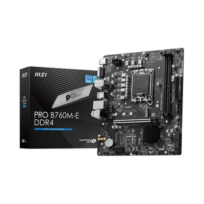 لوحة أم MSI PRO B760M-E DDR4 إنتل B760 LGA 1700 ميكرو ATX