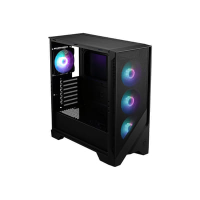 MSI MAG FORGE 320R AIRFLOW هيكل برج صغير أسود، شفاف