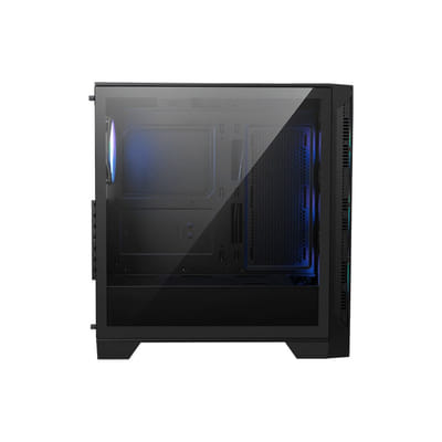 MSI MAG FORGE 320R AIRFLOW هيكل برج صغير أسود، شفاف