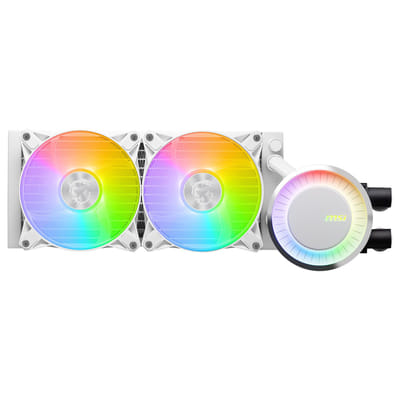 MSI MAG CORELIQUID E240 WHITE Computer Cooling System Motherboard, Processor Liquid Cooling Kit 12 cm White