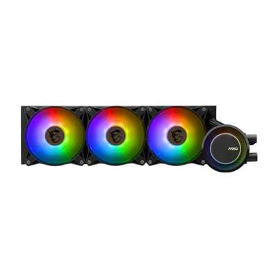 MSI MAG CORELIQUID E360 système de refroidissement d’ordinateur Carte-mère, Processeur Liquid cooling kit 12 cm Noir