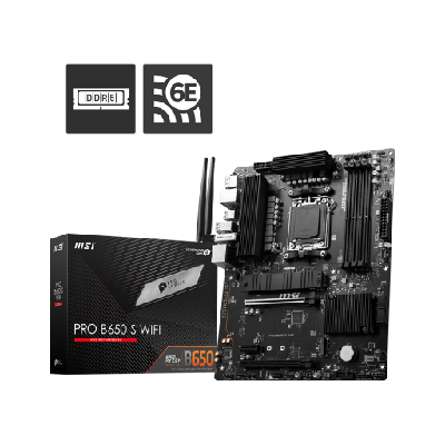 MSI PRO B650-S WIFI carte mère AMD B650 Emplacement AM5 ATX MSI PRO B650-S WIFI carte mère AMD B650 Emplacement AM5 ATX