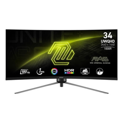 MSI MAG 345CQR écran plat de PC 86,4 cm (34") 3440 x 1440 pixels UltraWide Dual Quad HD Noir
