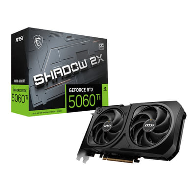 MSI GEFORCE 5060 TI 16GB SHADOW 2X OC PLUS BULK NVIDIA GeForce RTX 5060 Ti 16 جيجابايت GDDR7