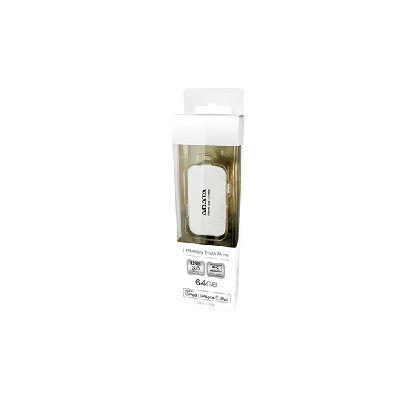 ADATA UE710 64GB lecteur USB flash 64 Go USB Type-A / Lightning 3.2 Gen 1 (3.1 Gen 1) Blanc