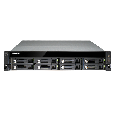 QNAP UX-800U-RP boîtier de disques Noir QNAP UX-800U-RP boîtier de disques Noir