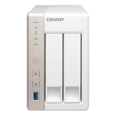 خادم تخزين QNAP TS -251 NAS Tower Ethernet/LAN أبيض