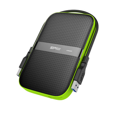 Silicon Power Armor A60 قرص صلب خارجي 2000 جيجابايت أسود