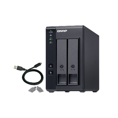 QNAP TR-002 boîtier de disques Noir QNAP TR-002 boîtier de disques Noir