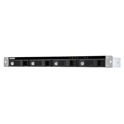 QNAP TR-004U Boîtier de disques de stockage Boîtier disque dur/SSD Noir, Gris 2.5/3.5" (TR-004U)