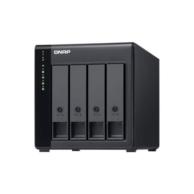 QNAP TL-D400S Storage Disk Enclosure Hard Drive/SSD Black, Gray 2.5/3.5" (TL-D400S)