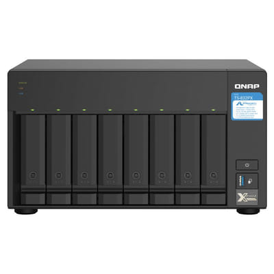 QNAP TS-832PX NAS Tower Ethernet/LAN Aluminum, Black AL324
