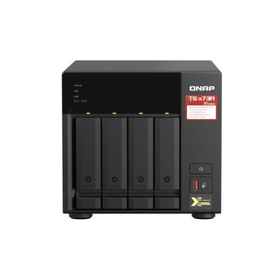 كيو ناب TS-473A برج NAS إيثرنت/لان أسود V1500B